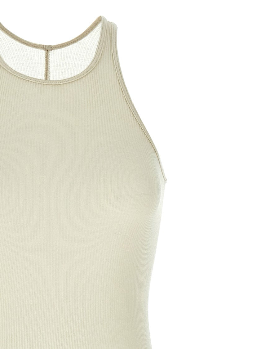 Rick Owens Ribbed Viscose And Silk Blend Maxi Dress