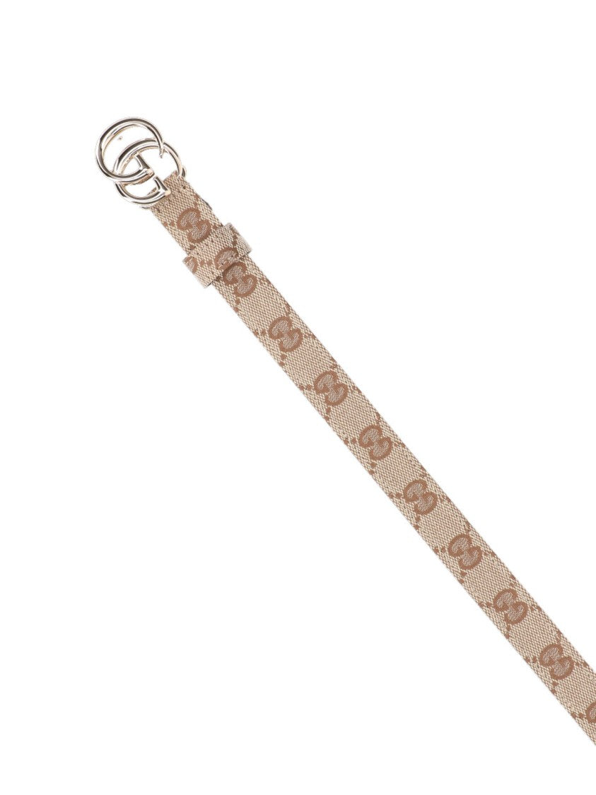 Gucci Slim "Gg Marmont" Belt – Beige