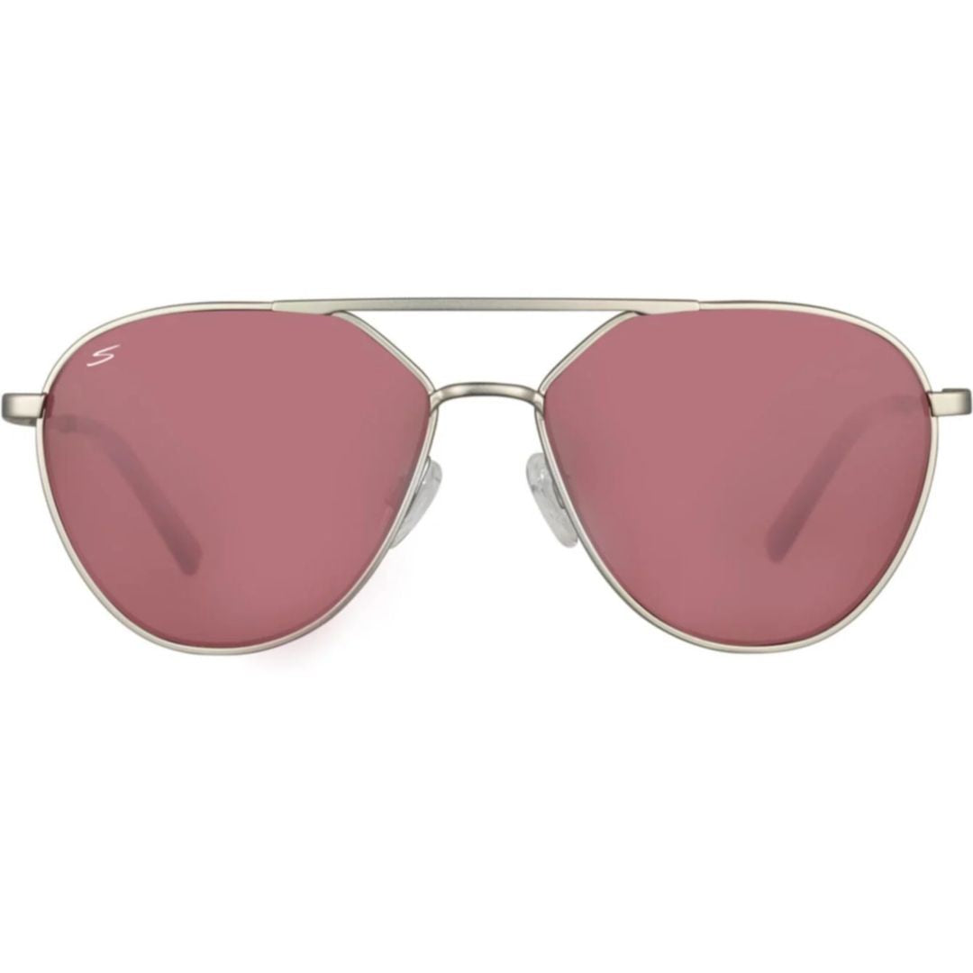 Serengeti Odell Teardrop Aviator Sunglasses With Double Bridge Design