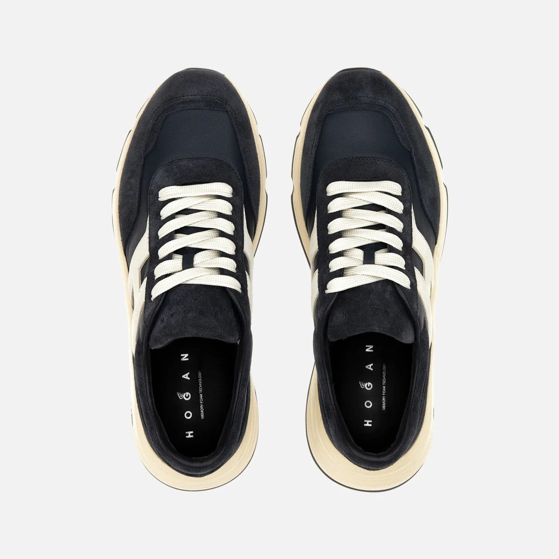 Hogan Hyperlight Allacciato H Sneakers In Blue