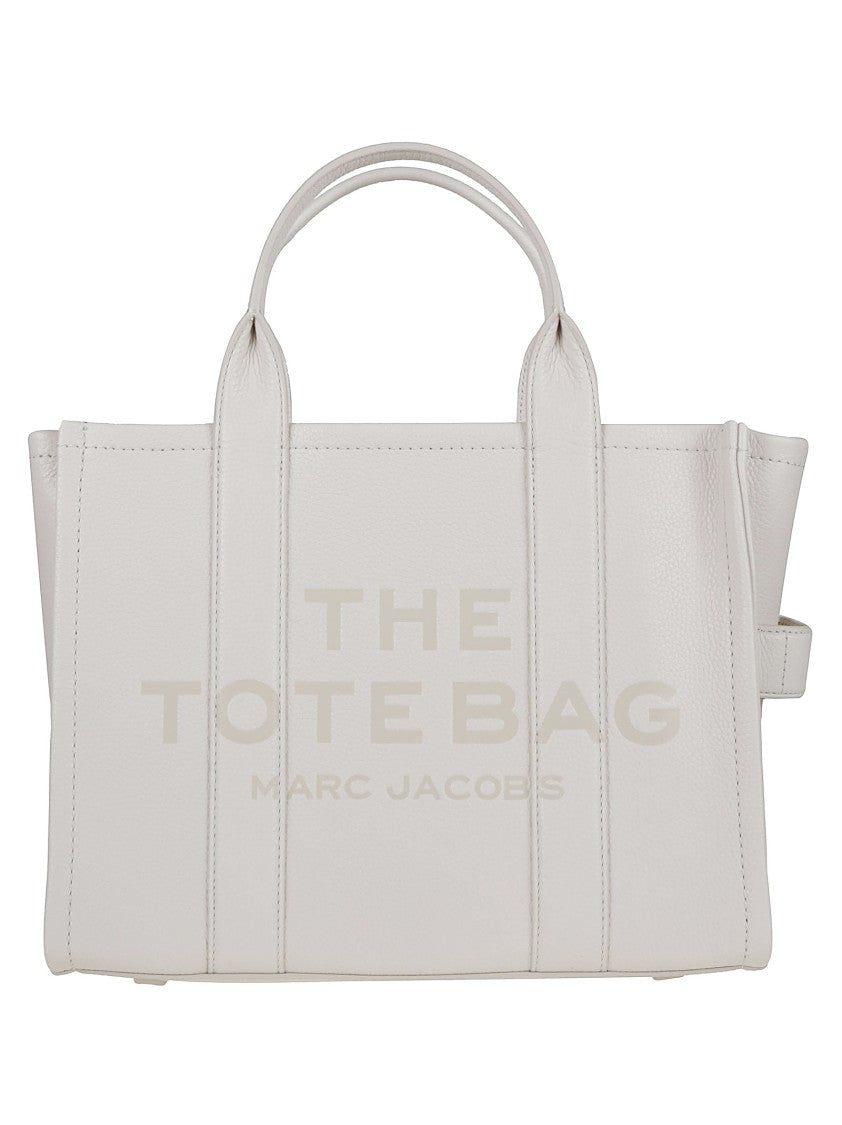 Marc Jacobs Metallic Leather Tote With Grainy Texture