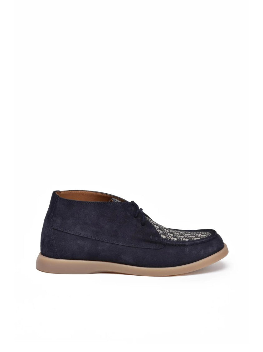 Dior Blue Granville Suede Loafers