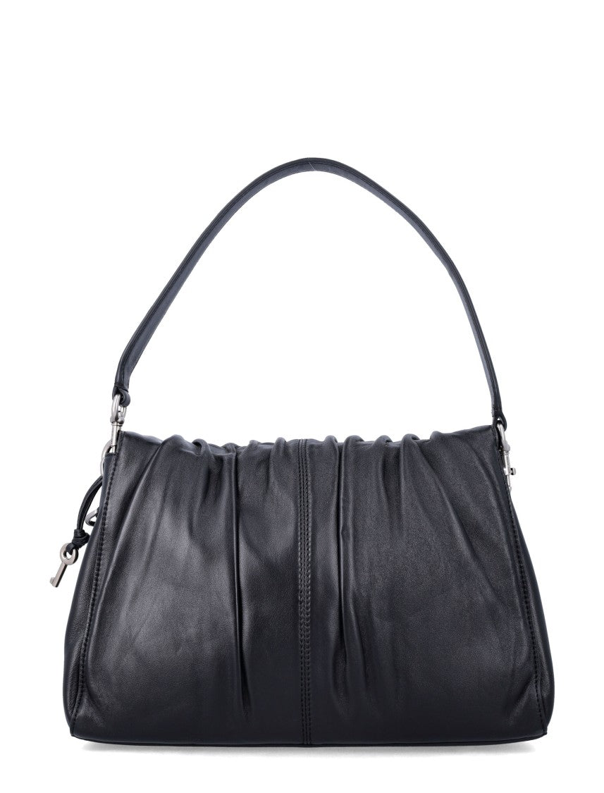 Marc Jacobs Cristina Ruched Nappa Leather Messenger Bag