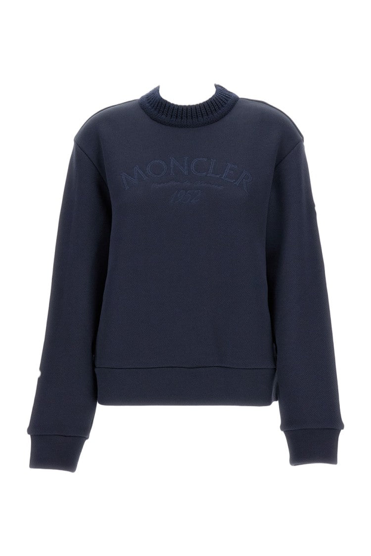 Moncler Crewneck Sweatshirt With Ribbed Cuffs