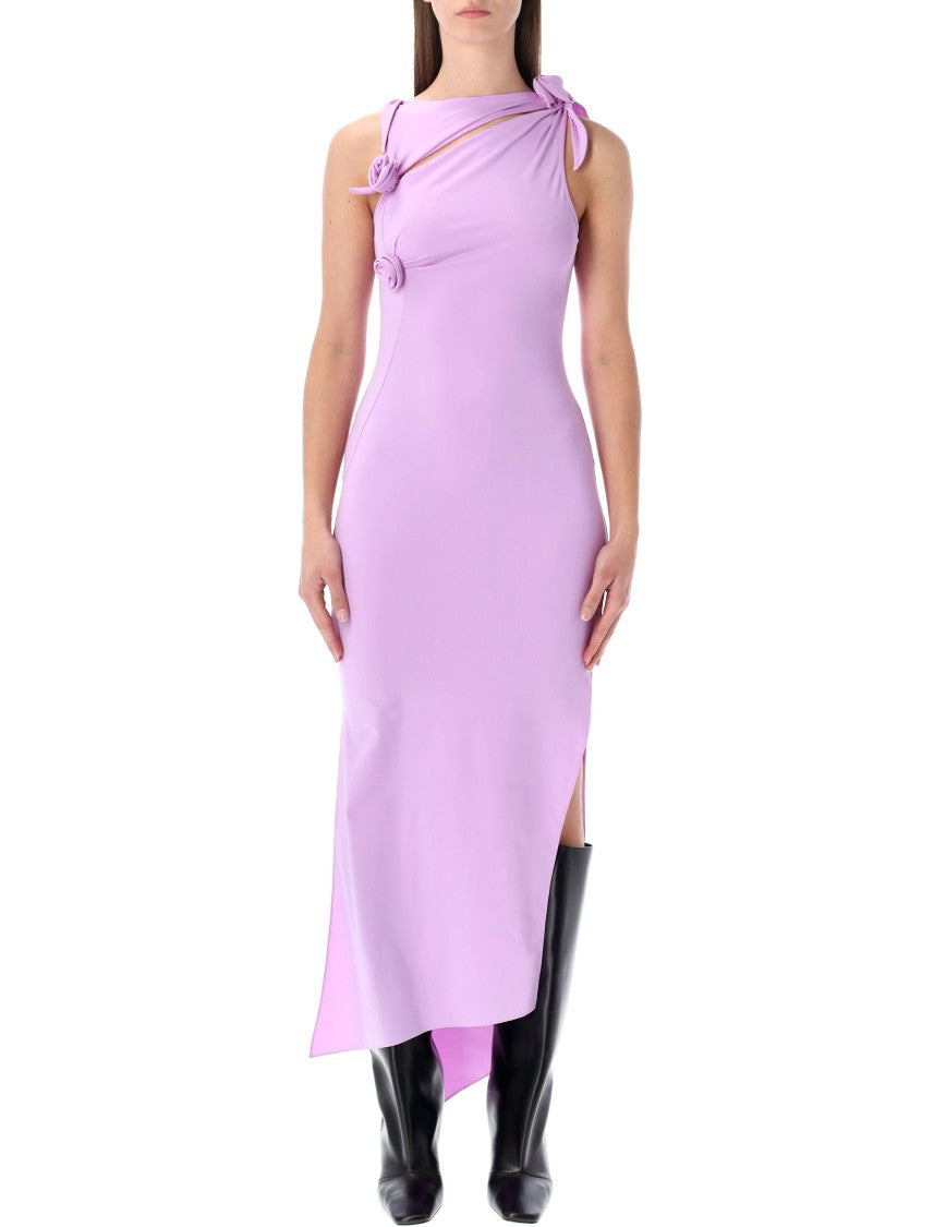 Coperni Flower Asymmetrical Rosette Gown