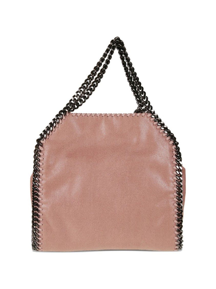 Stella Mccartney Suede-Finish Handbag With Black Chain Accents