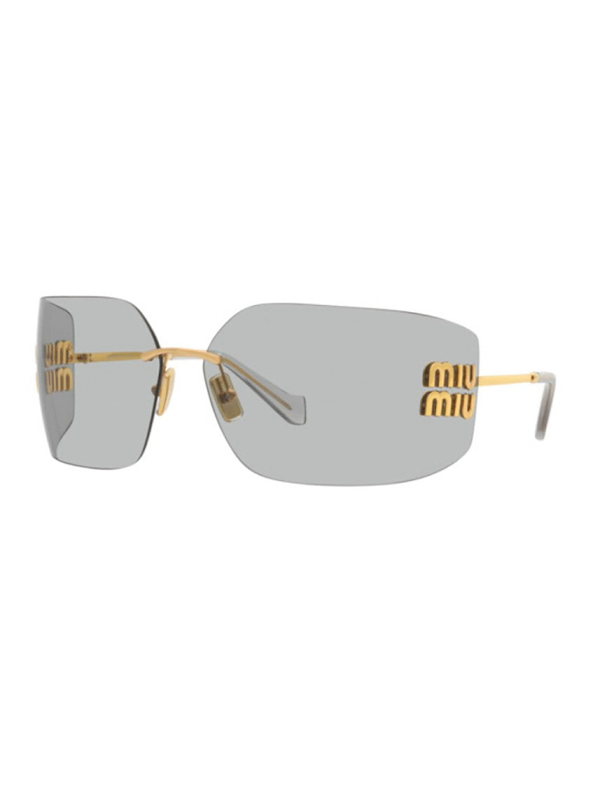 Miu Miu 54Ys Sole Square Frame Metal Sunglasses