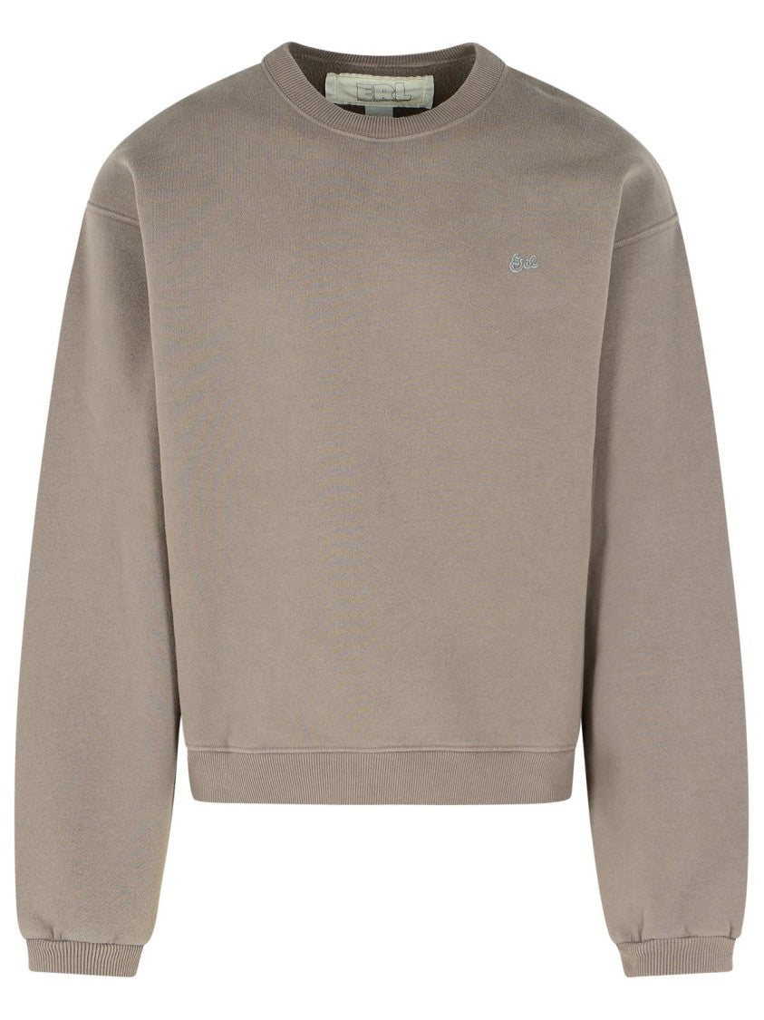 Erl Taupe Cotton Sweatshirt