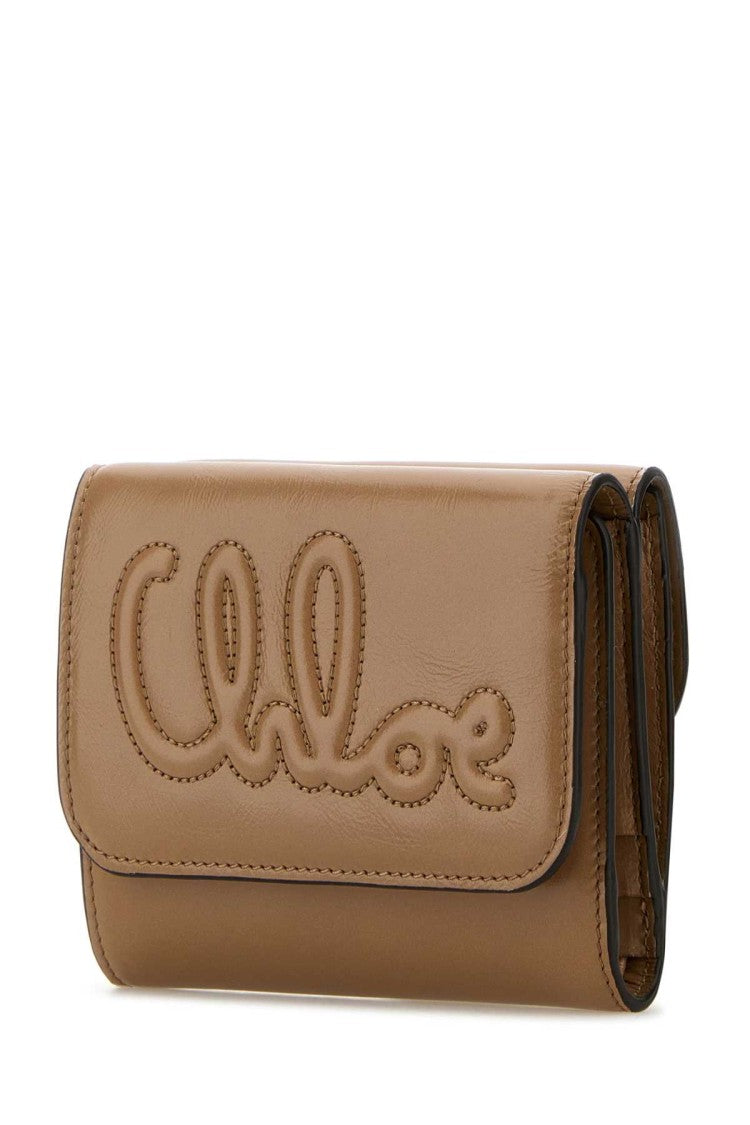 Chloé Antiqued Pink Leather Wallet
