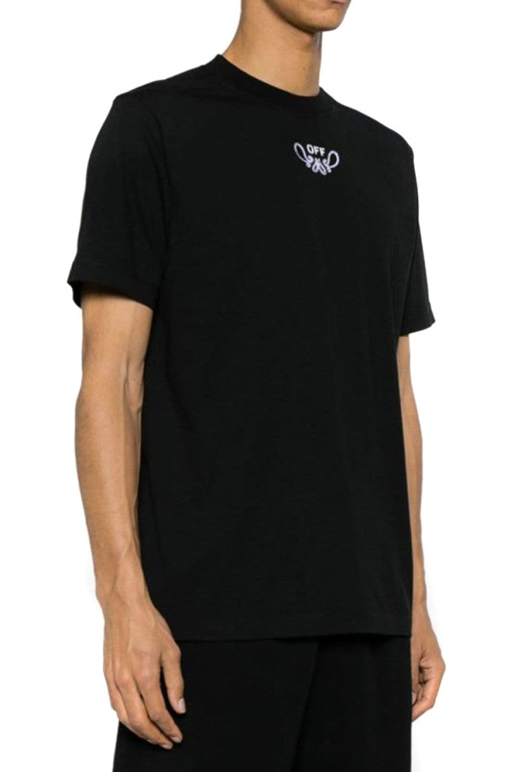 Off-White Black Cotton T-Shirt