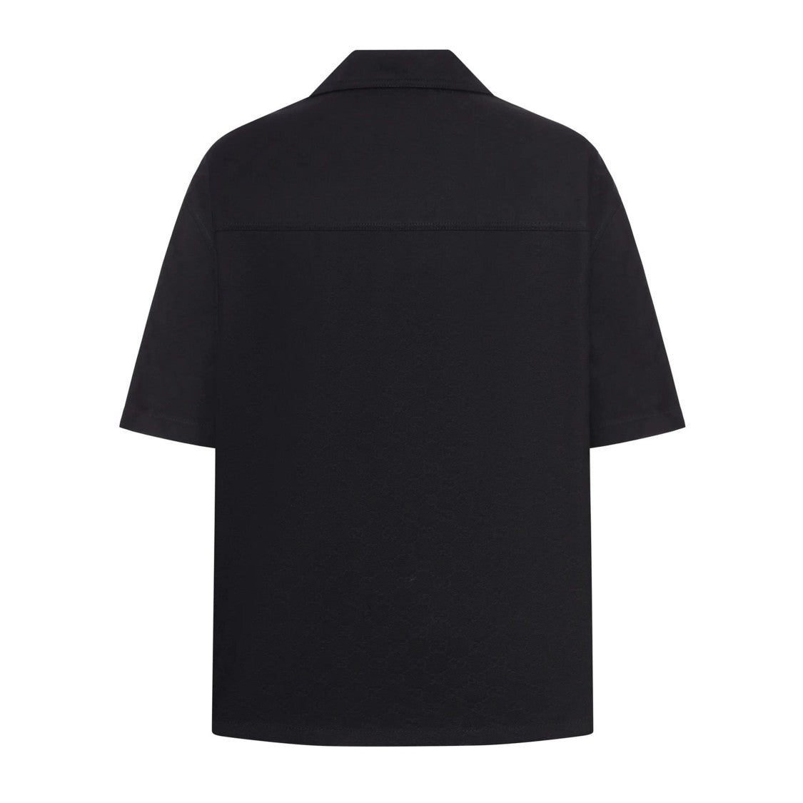Gucci Relaxed-Fit Black Cotton Shirt With Metallic Accents