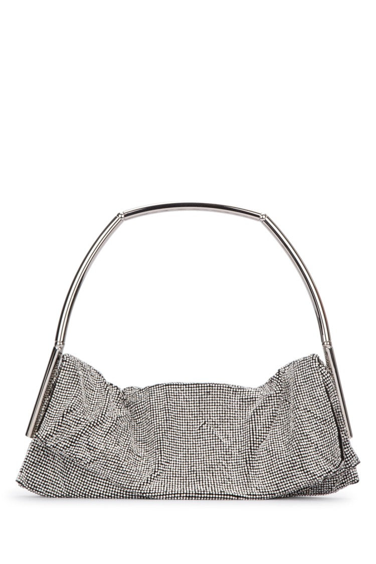 Benedetta Bruzziches Ruched Fabric Shoulder Bag