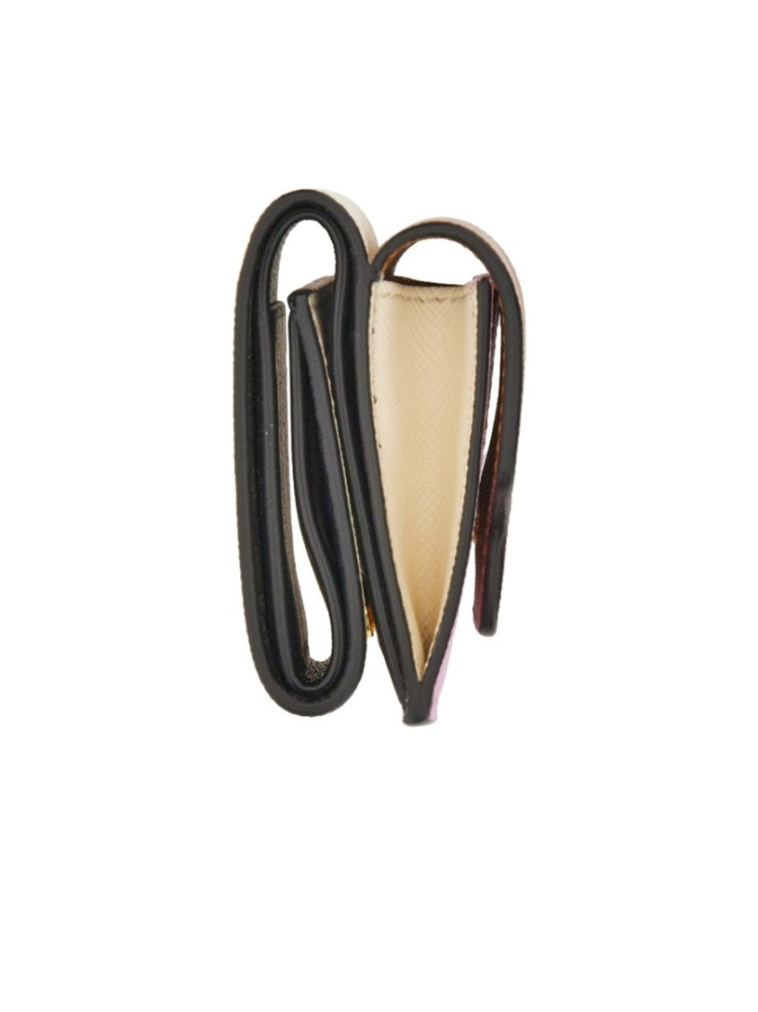 Marni Color-Blocked Tri-Fold Wallet With Snap Closure