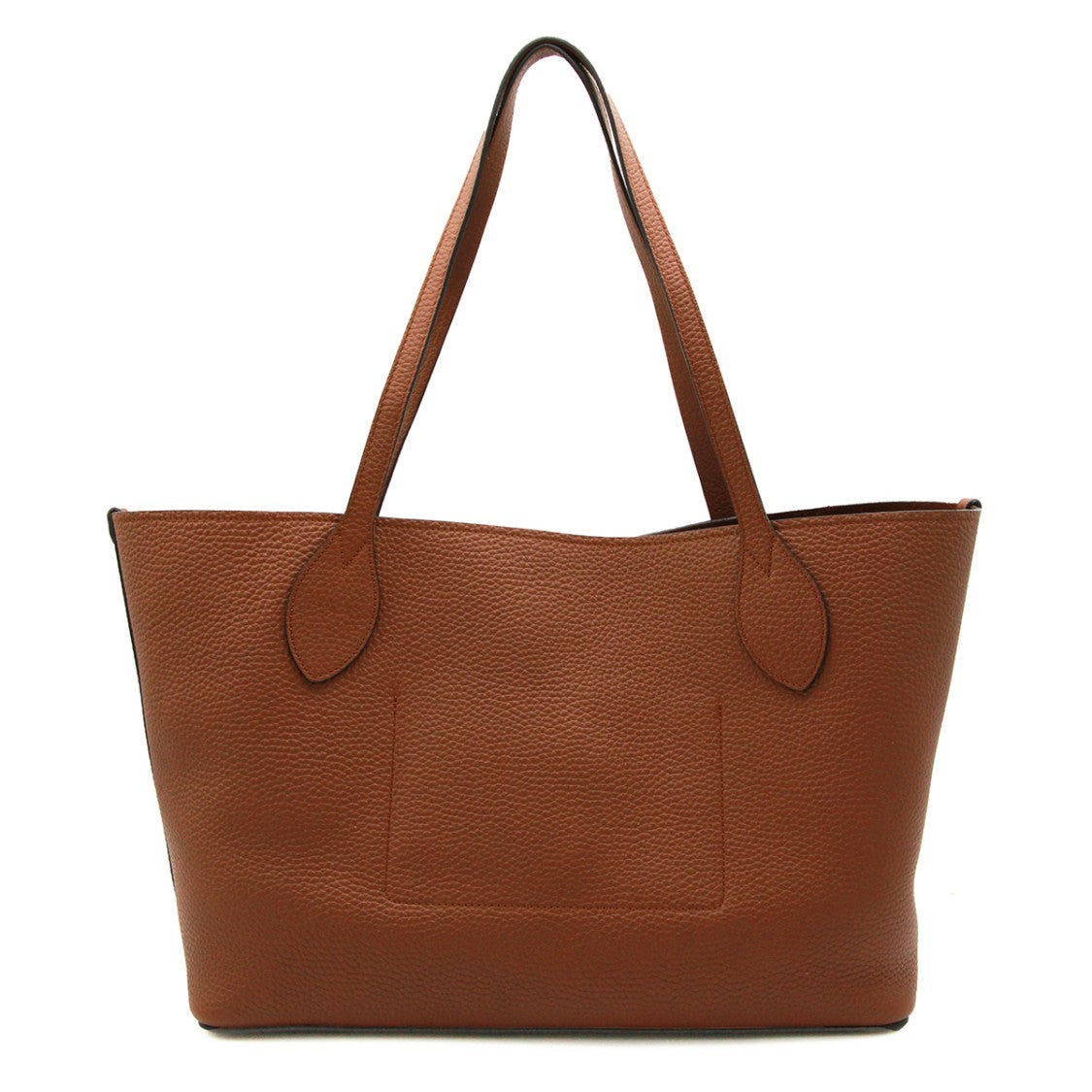 Mulberry Textured Leather Tote Bag With Embossed Tree Motif
