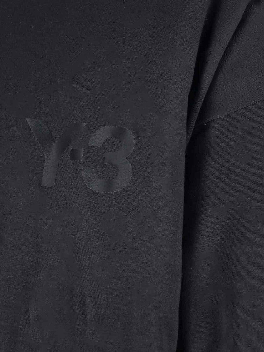 Y-3 Relaxed-Fit Black Hoodie Sweater With Tonal Logo
