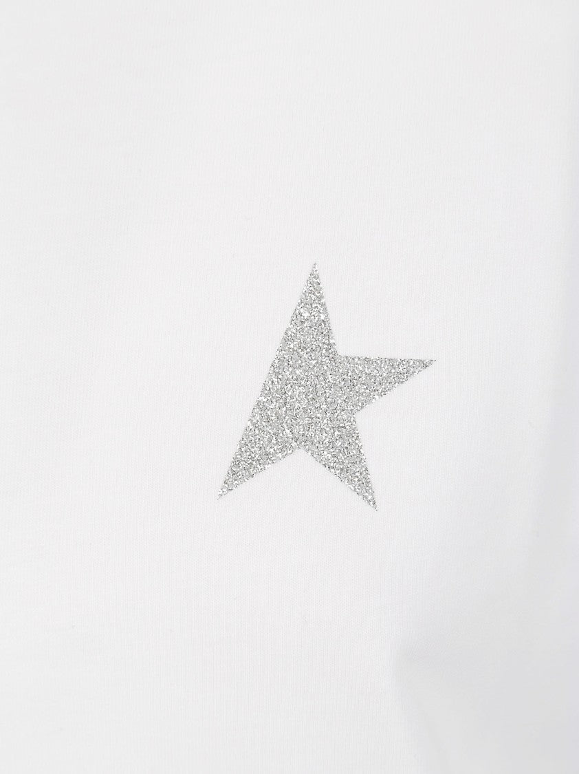 Golden Goose White T-Shirt With Mezze Sleeves