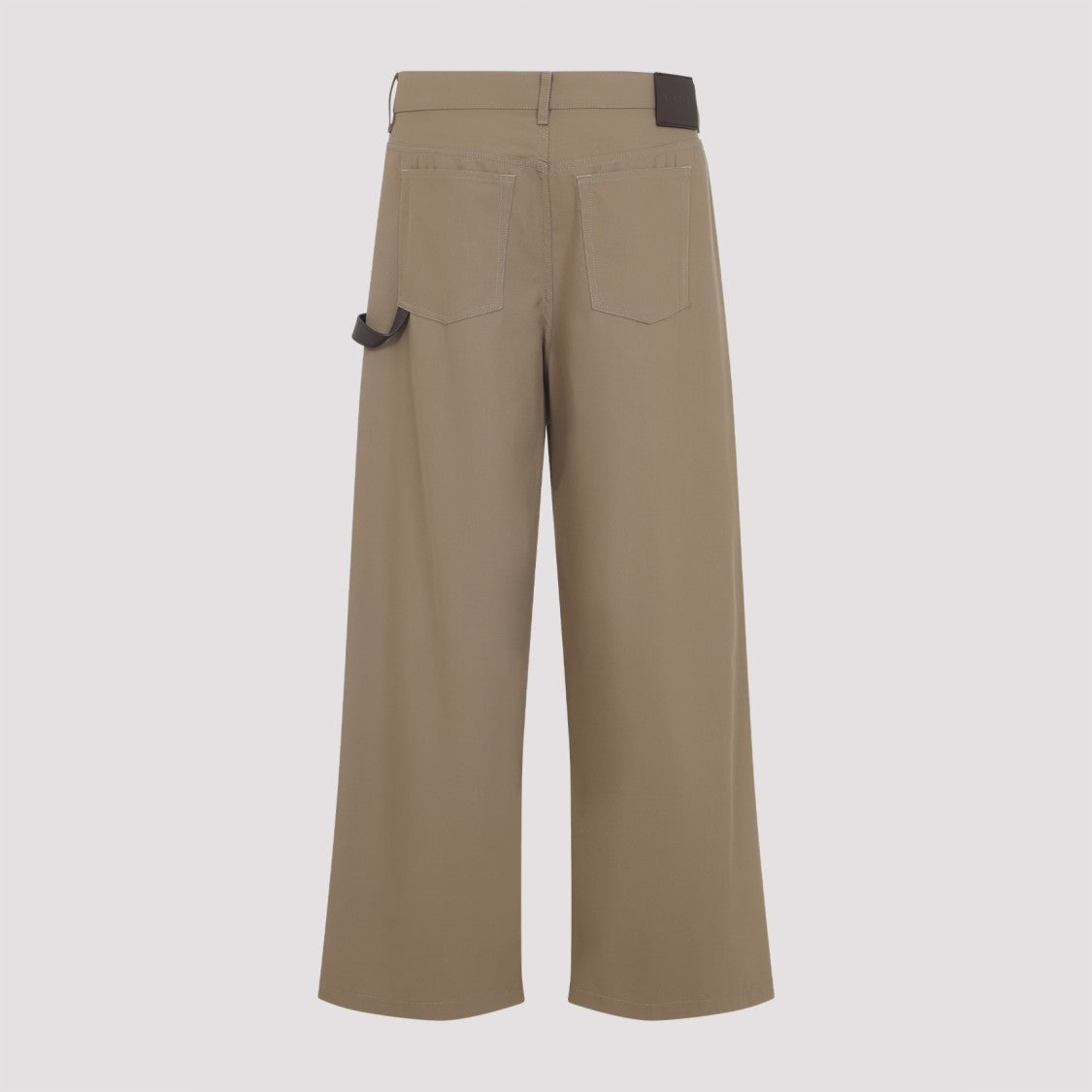 Loewe Wide-Leg Trousers In Soft Cotton Blend With Subtle Detail