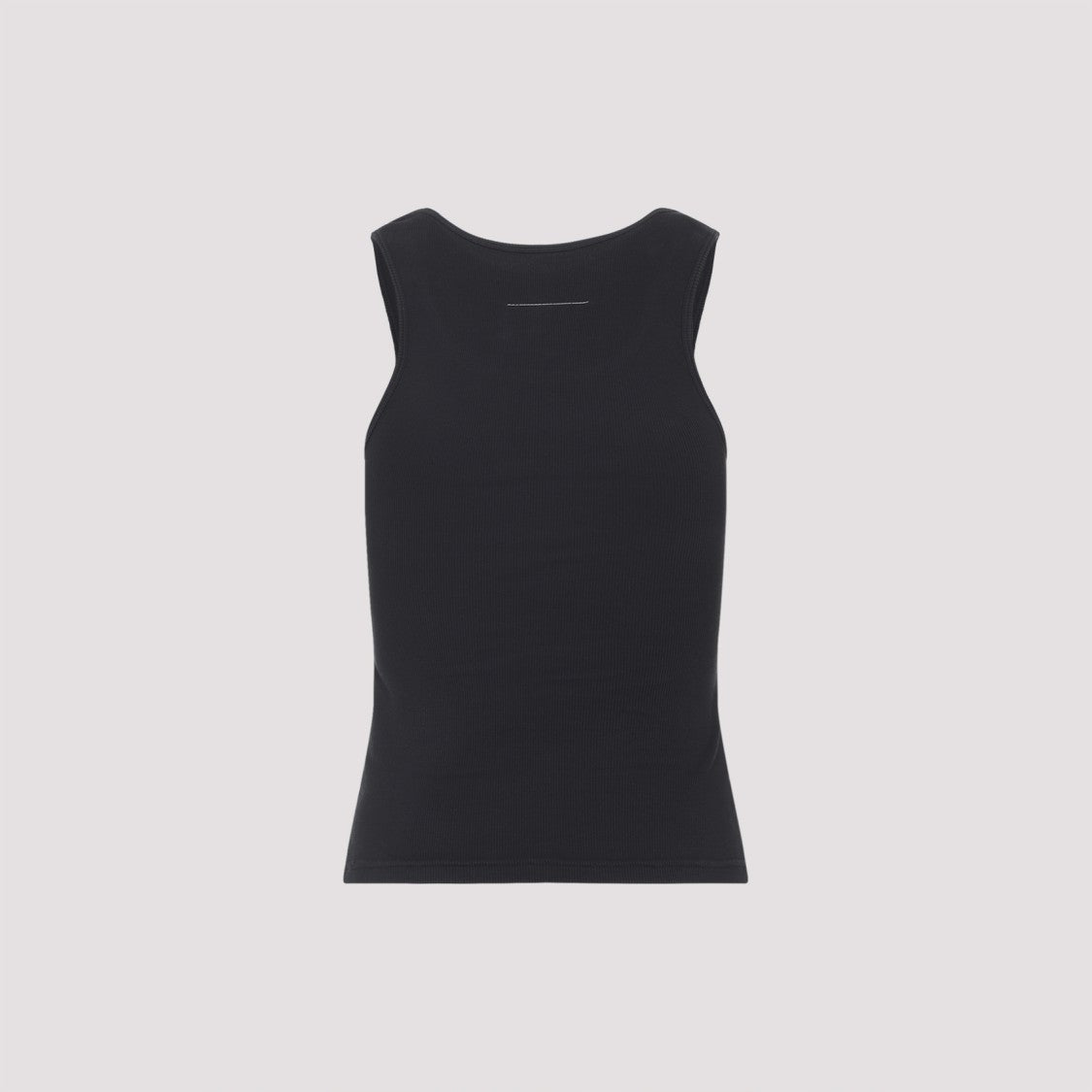 Mm6 By Maison Margiela Fitted Sleeveless Tank With Rectangular Patch Detail