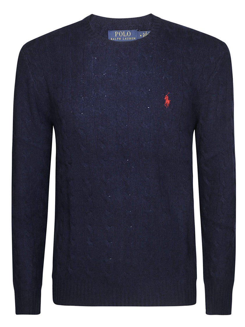Polo Ralph Lauren Classic Cable Knit Pullover With Ribbed Details