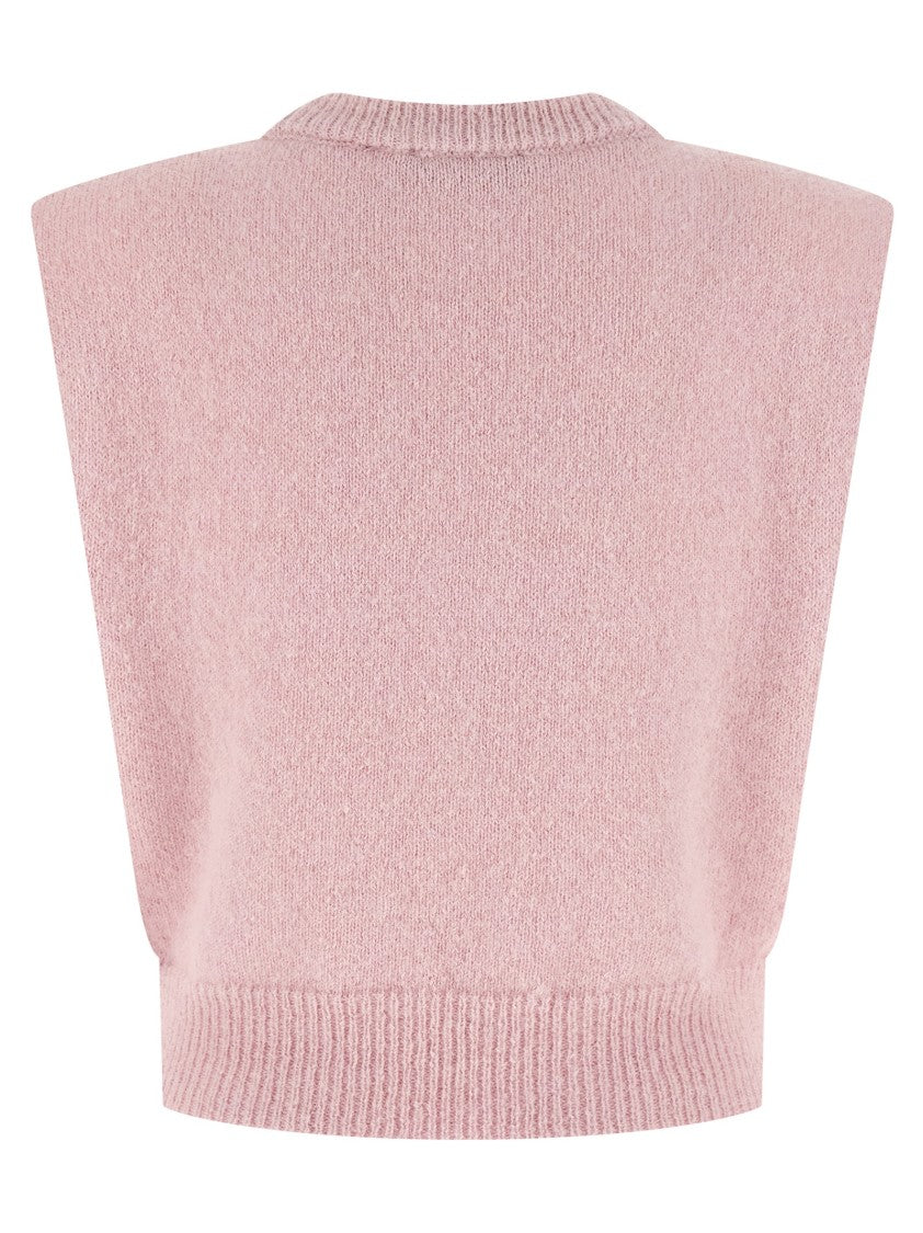 Rotate Birger Christensen 'Knit Cropped' Vest