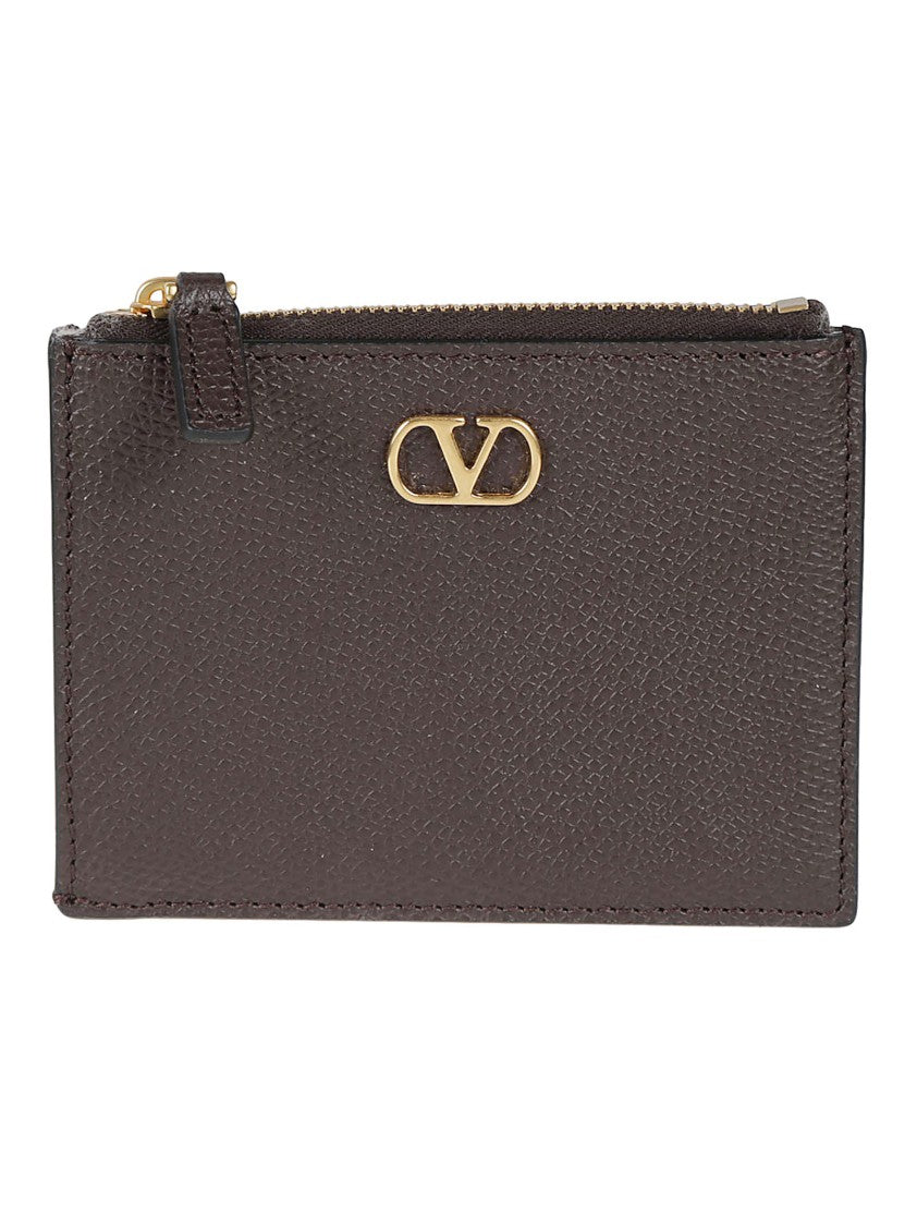 Valentino Garavani Calf Leather Vlogo Coin Purse