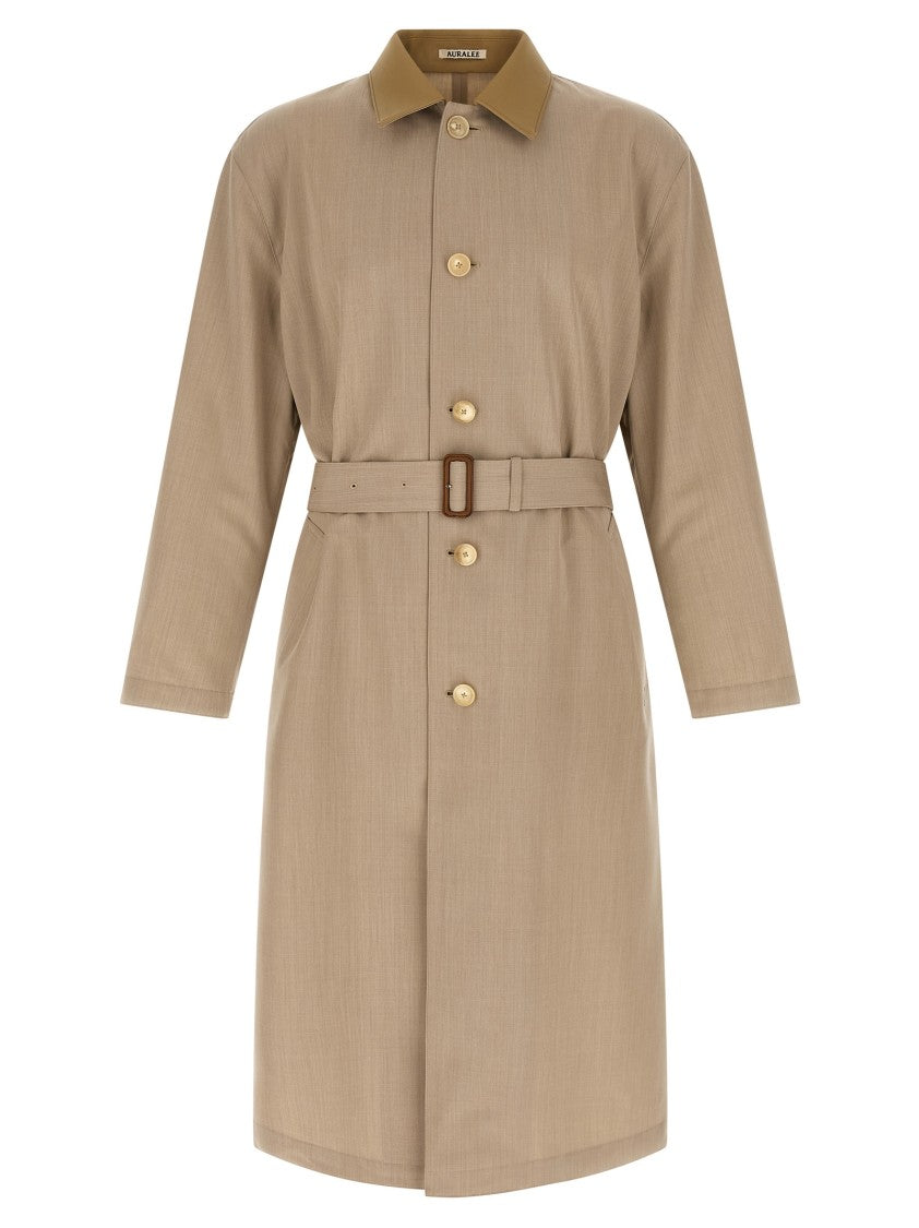 Auralee Wool Max Canvas' Coat