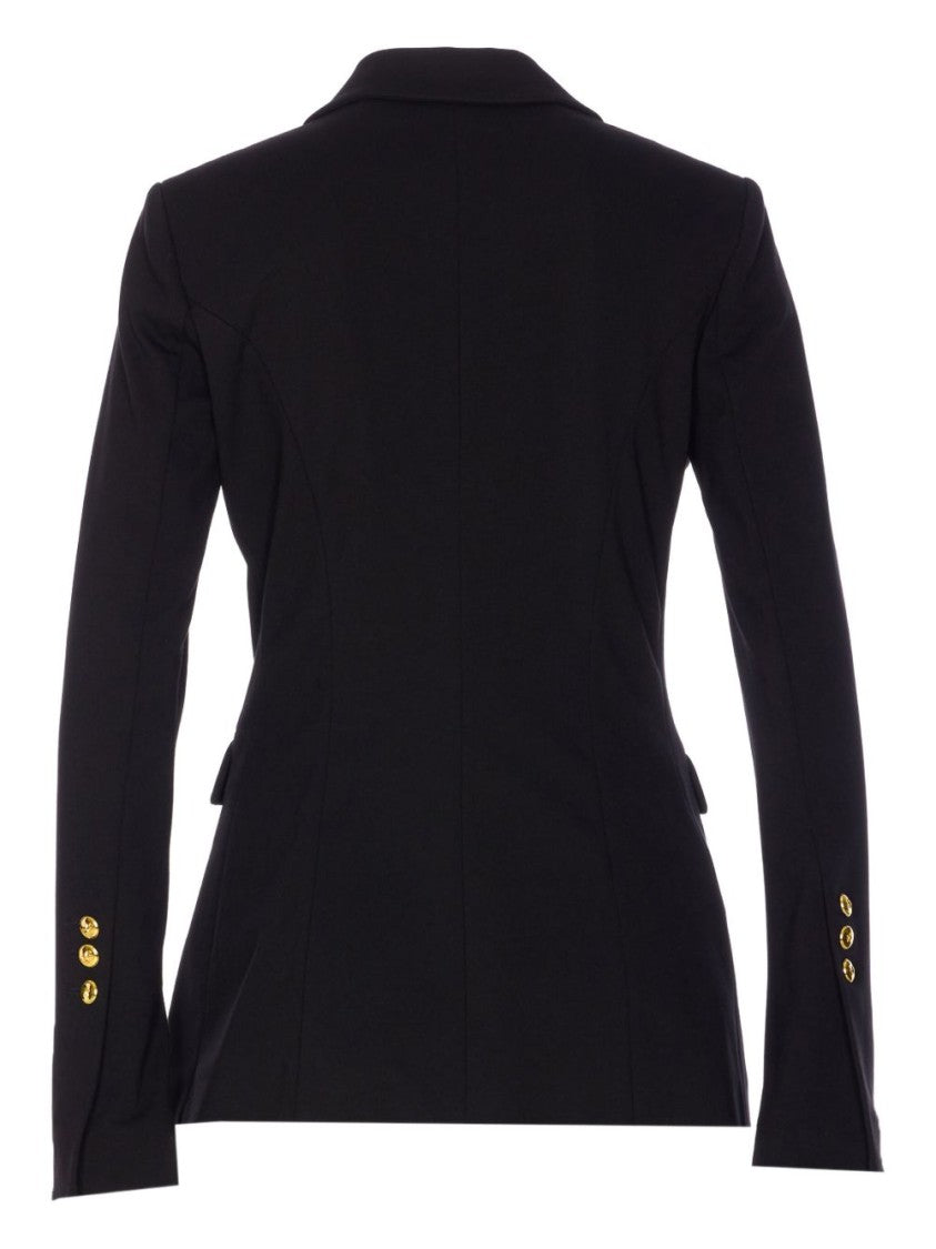Pinko Tailored Black Blazer With Structured Shoulders