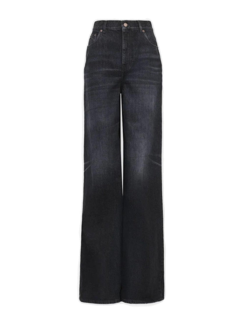 Chloé High-Waisted Wide-Leg Jeans