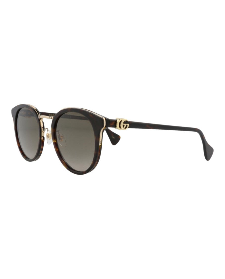 Gucci Round-Frame Acetate Sunglasses