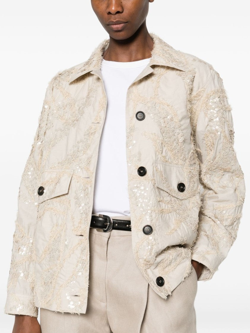 Brunello Cucinelli Boxy Light Beige Jacket