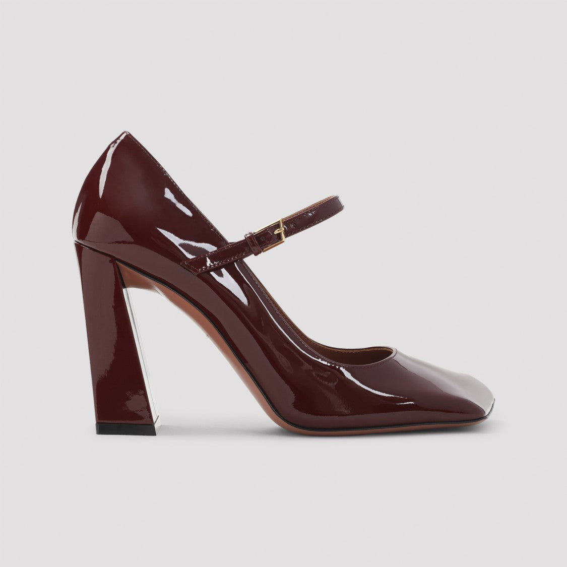 Amina Muaddi High-Heeled Pumps With Patent Leather Finish