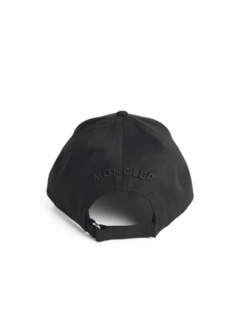 Moncler Black Cotton Cap