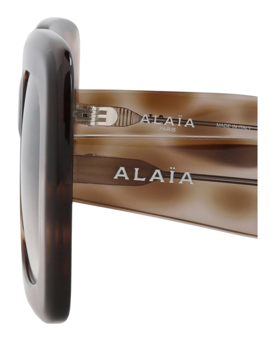 Alaïa Square-Frame Tortoiseshell Sunglasses In Recycled Acetate