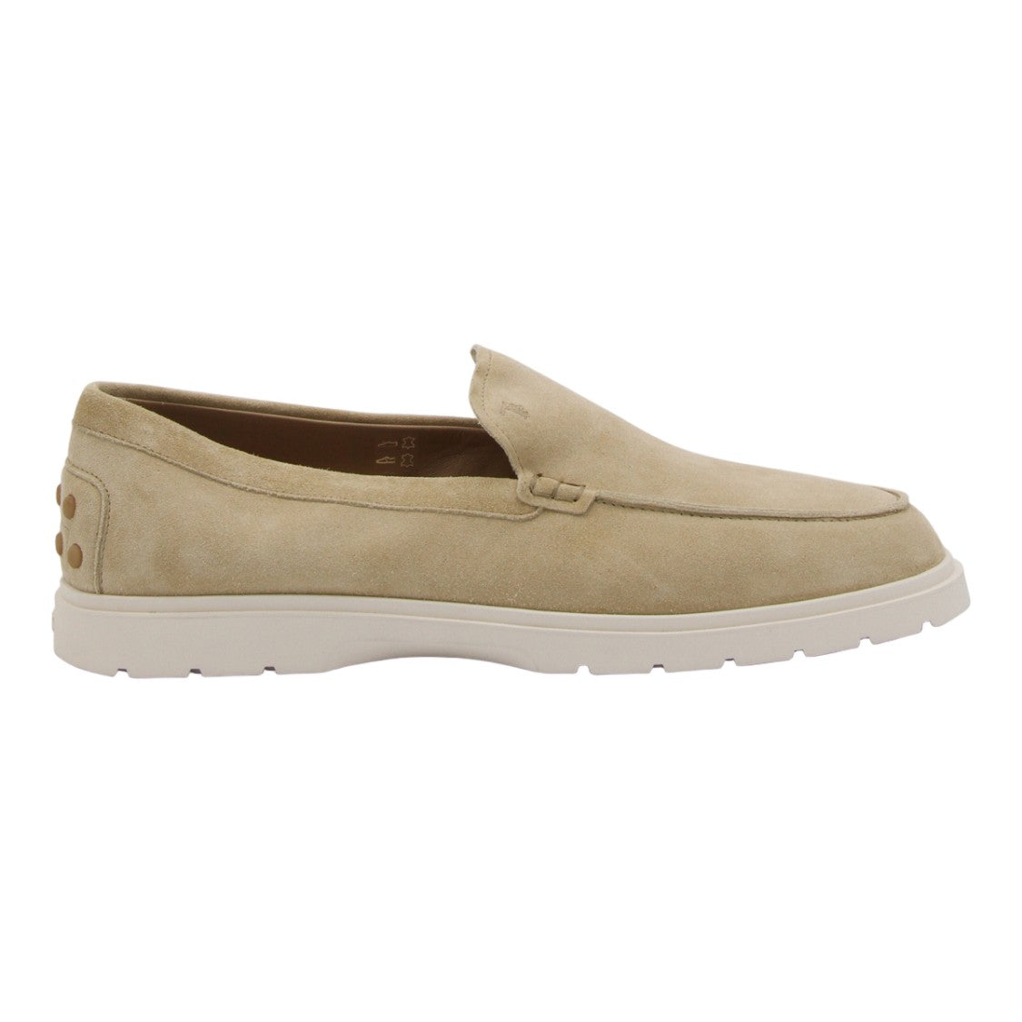 Tod's Slip-On Suede Flat Shoes With Textured Sole