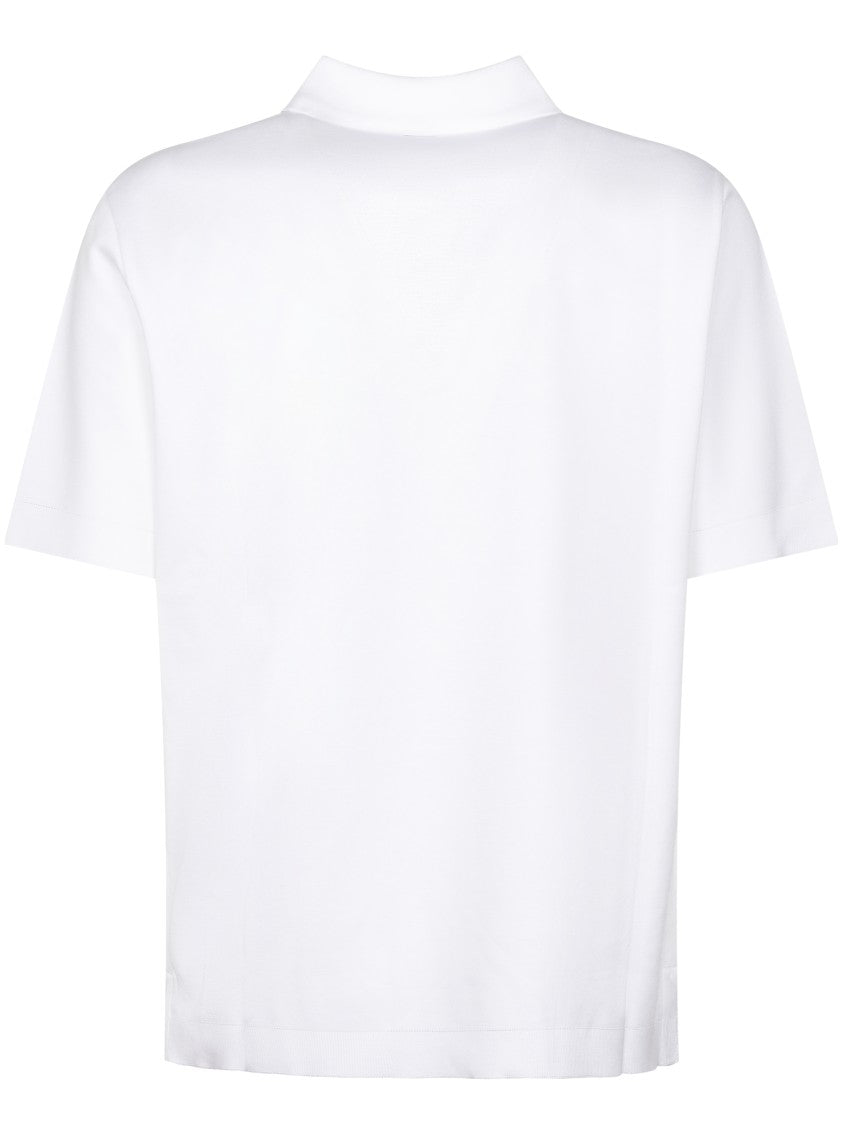 Herno Short-Sleeve Polo Shirt With Soft Collar