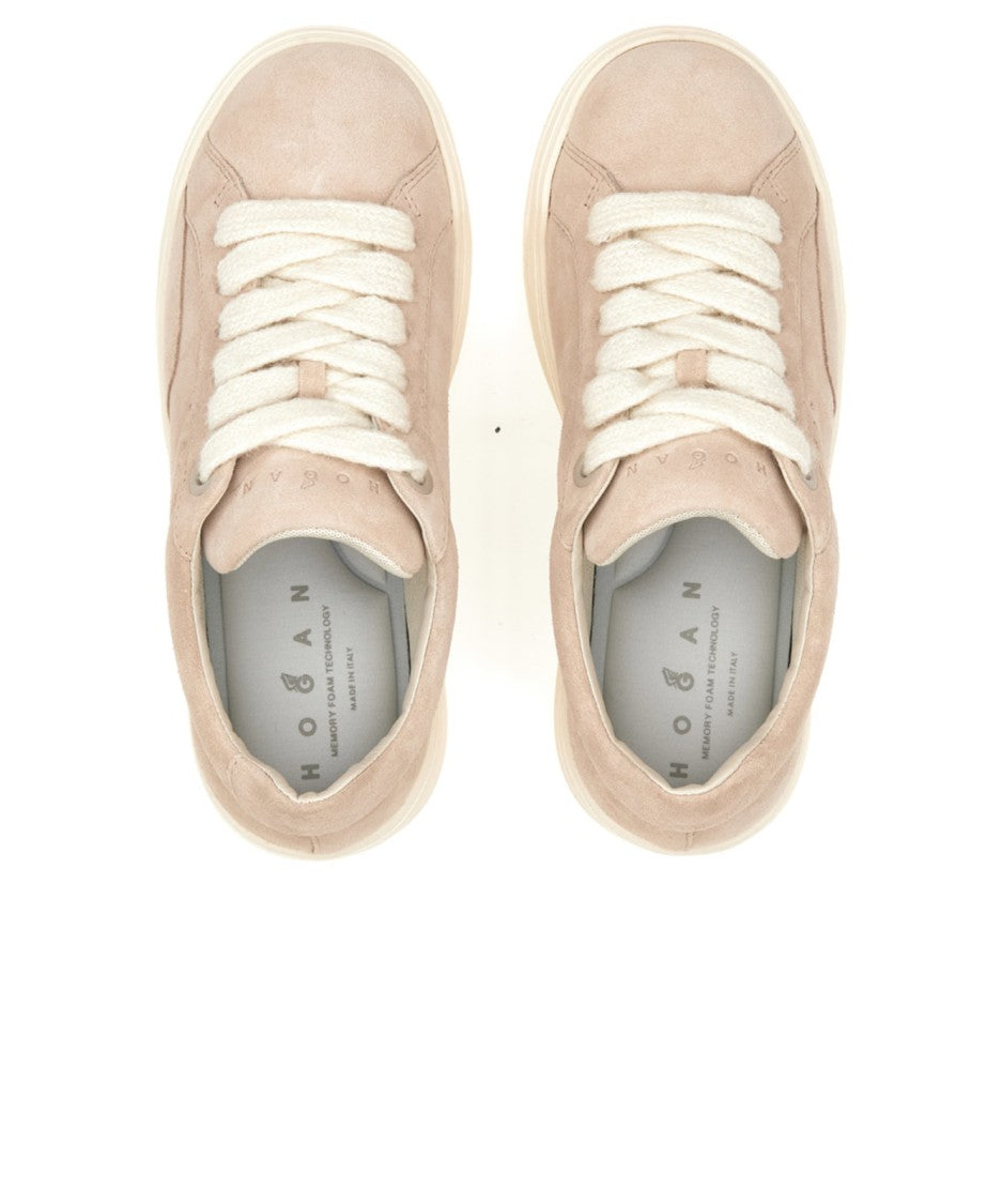 Hogan Minimalist Suede Low-Top Sneakers