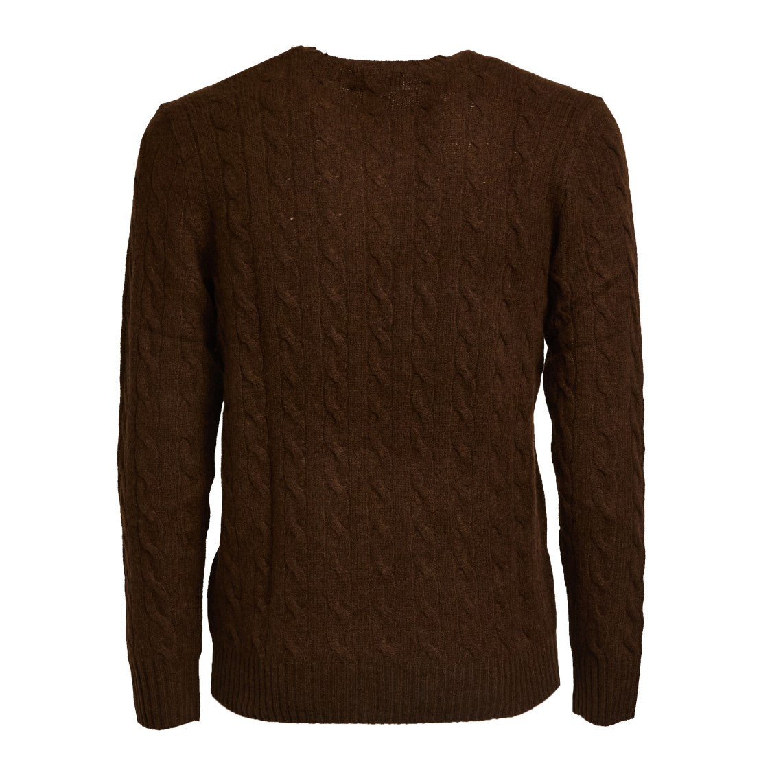 Polo Ralph Lauren Cable Knit Crew Neck Sweater In Wool