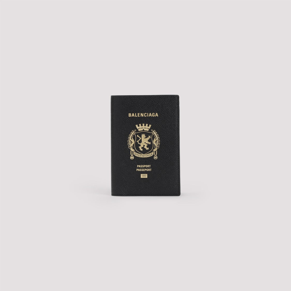 Balenciaga Grained Calf Leather Passport Holder