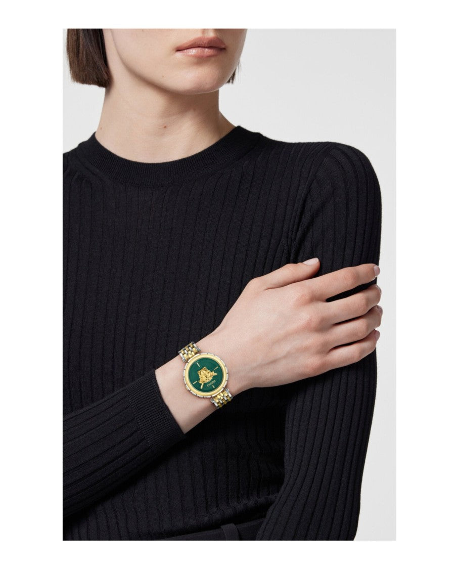 Versace Medusa Heritage Bracelet Watch With Two-Tone Case