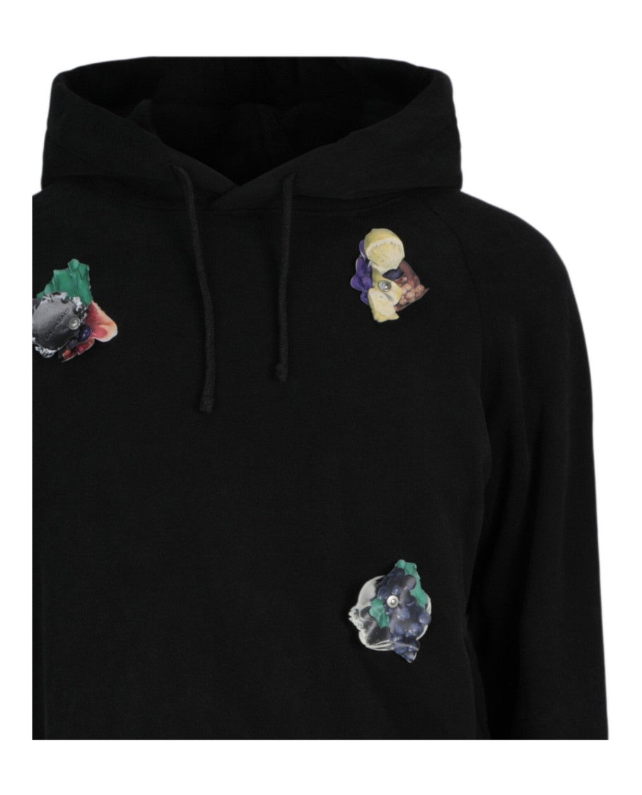 Givenchy Overlapped Hoodie In Cotton With Decals
