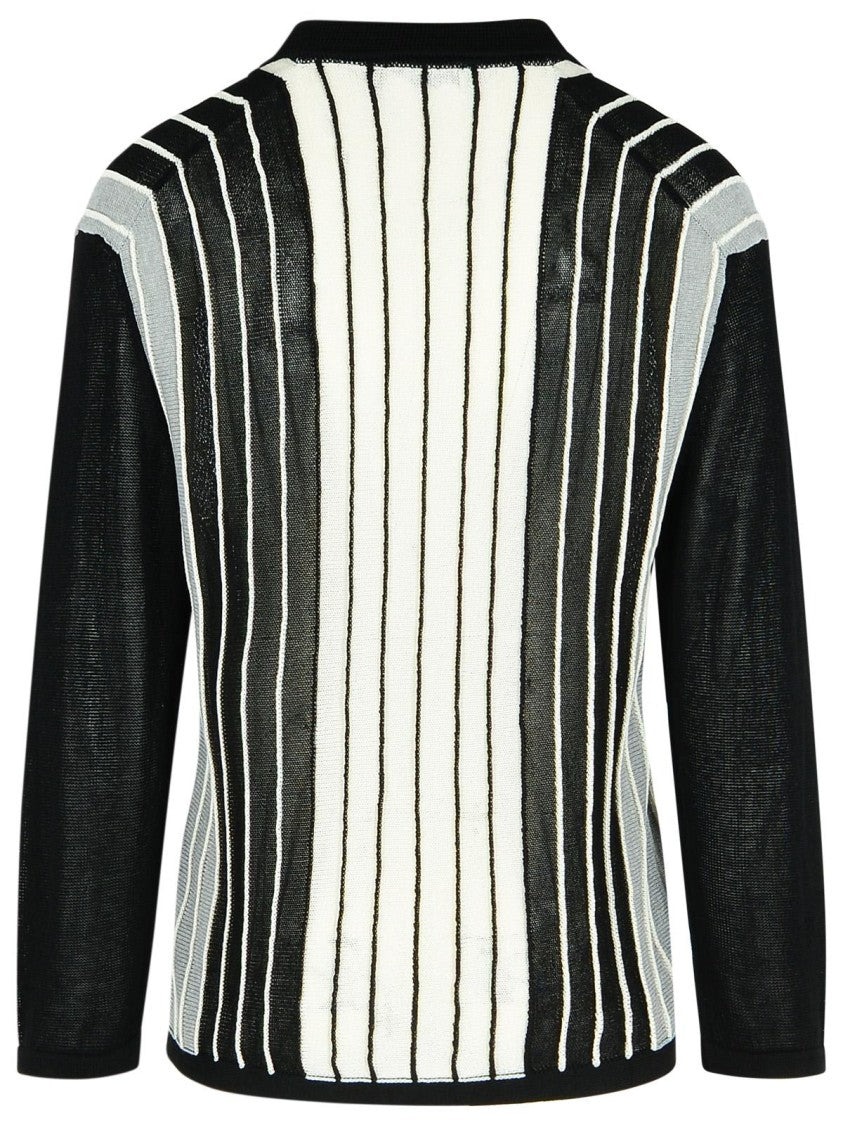Laneus Black Viscose Blend Sweater