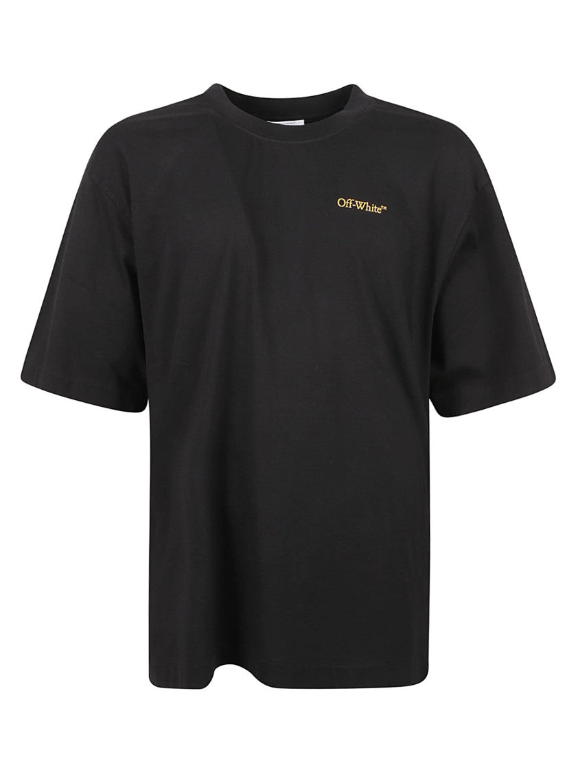 Off-White Oversized Black T-Shirt With Graphic Design