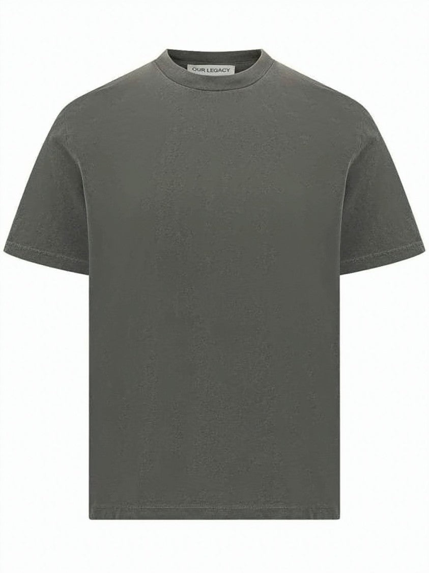 Our Legacy Boxy Short-Sleeved T-Shirt In Soft Grey Cotton