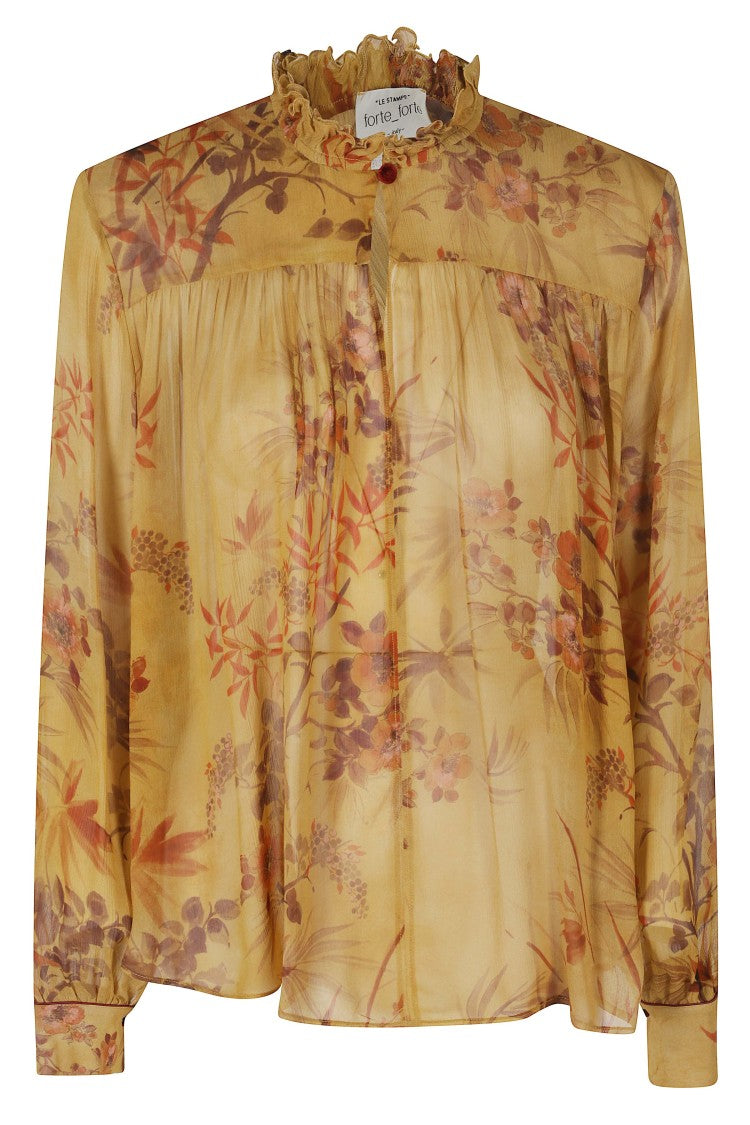 Forte Forte Heliodore Le Bambou Secret Floral Viscose Blouse