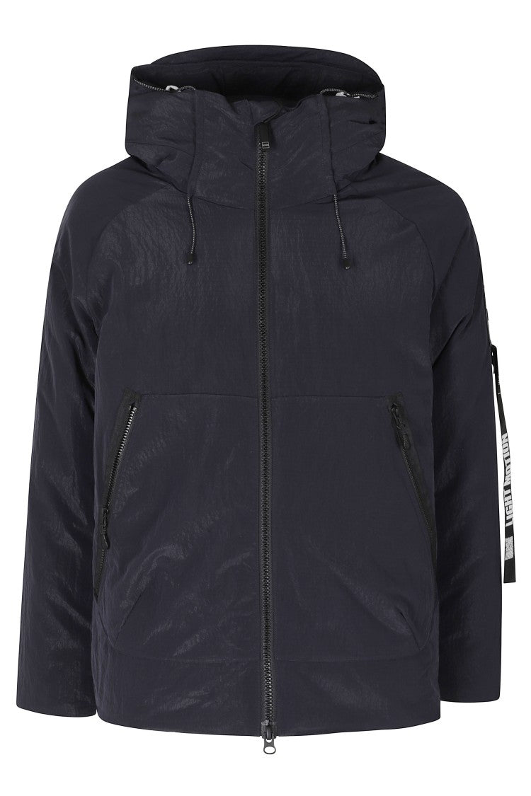 Outhere Navy Recycled Technical Fabric Short Jacket