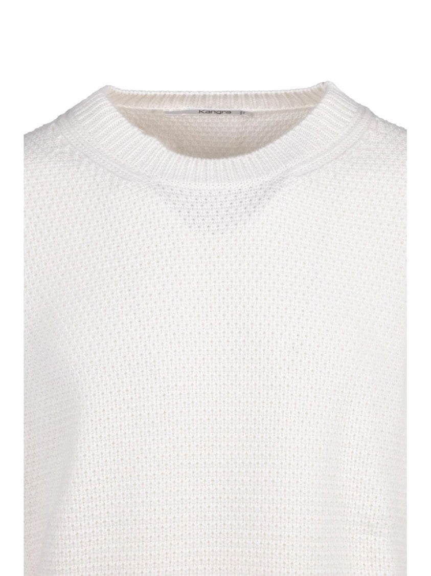 Kangra Classic Crew Neck Sweater In Extrafine Merino Wool