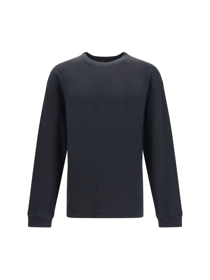 Dolce & Gabbana Black Sweater With Ribbed Edges