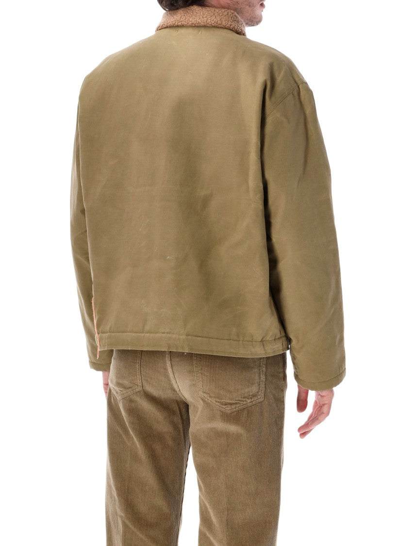 Fortela Deck Resinated Cotton Manteco Wool Lining Deck Jacket