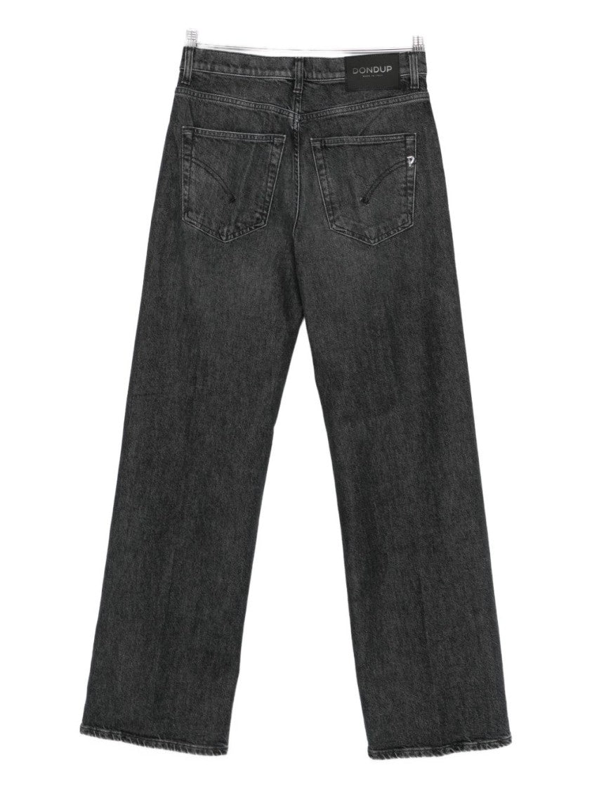 Dondup Nero Relaxed-Fit Jeans With Five-Pocket Design