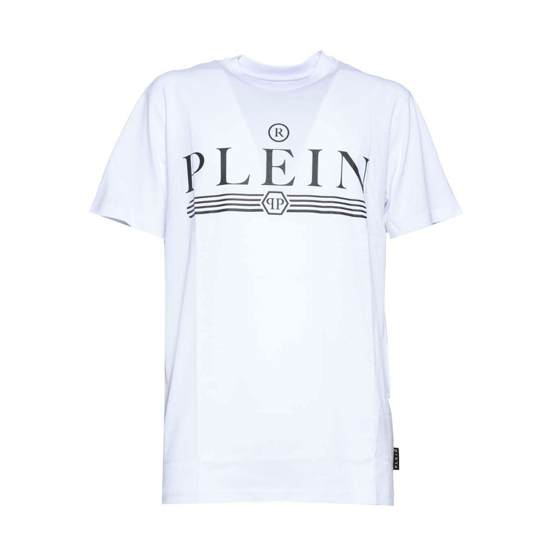 Philipp Plein White Cotton T-Shirt With Logo Print